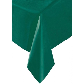 Zielony plastikowy obrus, 2,7 m x 1,4 m [13240000457]